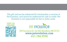 Pet Evolution Gift Card