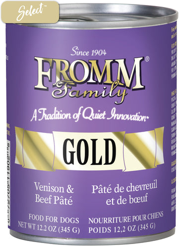 Fromm Gold Venison and Beef Dog Cans