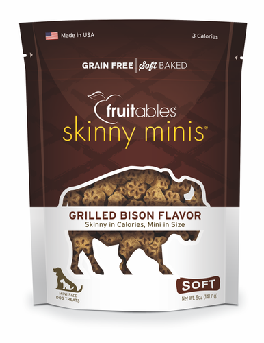 Fruitables Skinny Minis Grilled Bison Dog Treats