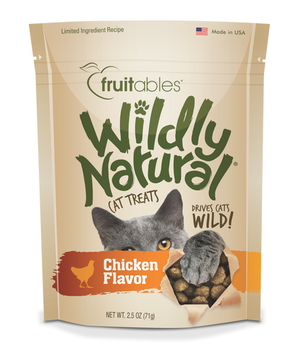 Fruitables Wildly Natural Chicken Flavor Cat Treats