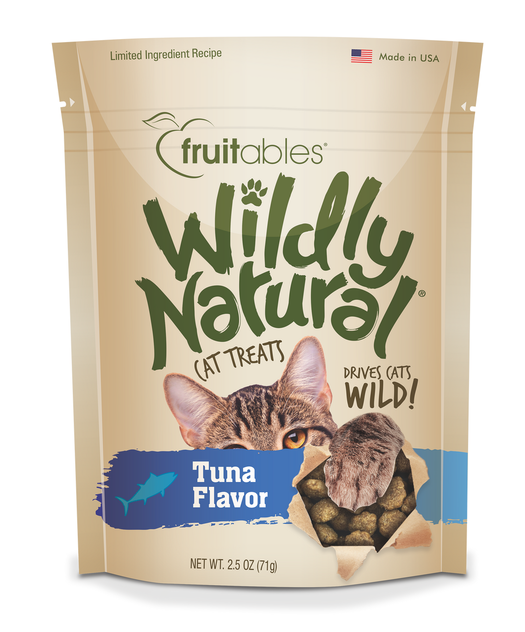 Fruitables Wildly Natural Tuna Flavor Cat Treats