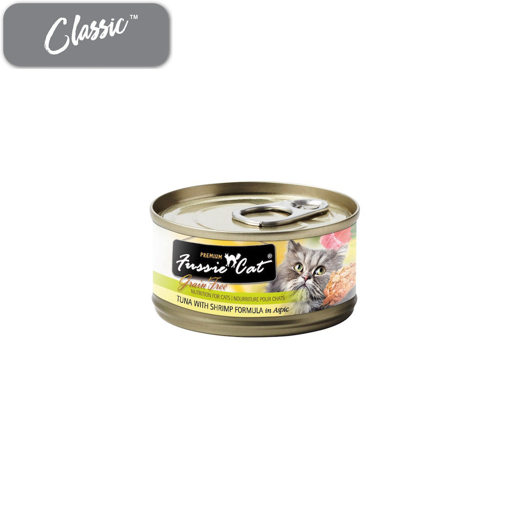Fussie Cat Premium Tuna and Shrimp Cat Cans