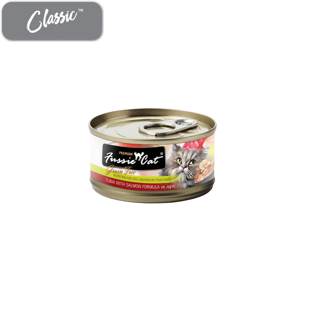 Fussie Cat Premium Tuna with Salmon Cat Cans