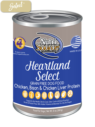 Nutrisource Grain Free Heartland Dog Cans