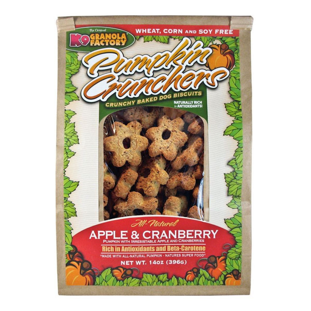 K9 Granola Factory Pumpkin Crunchers Apple Cranberry Dog Treats