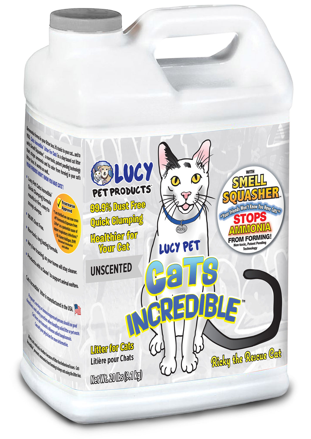 Lucy Pet Unscented Jug of Cat Litter