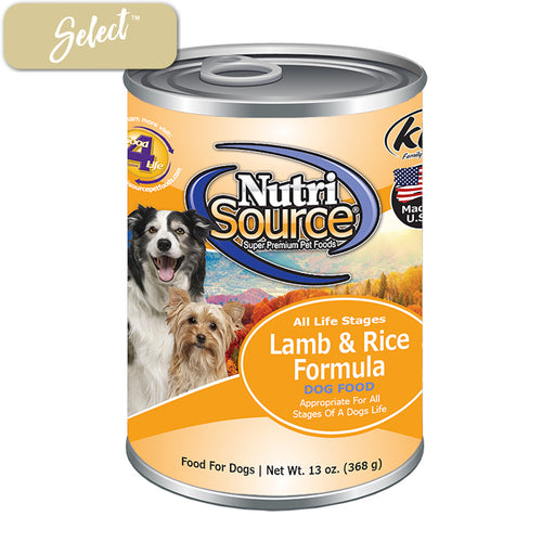 Nutrisource Lamb and Rice Dog Cans