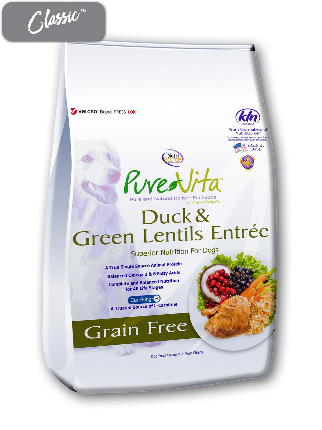 Pure Vita Duck and Green Lentils Dog Food
