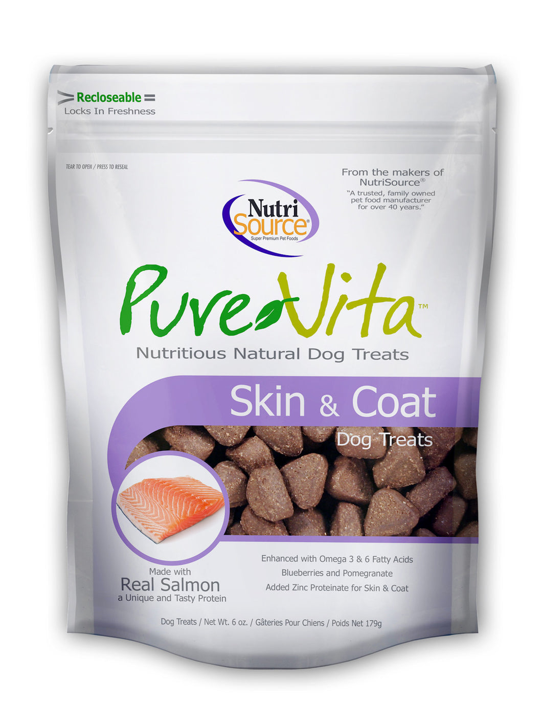 Pure Vita Skin and Coat Dog Treats