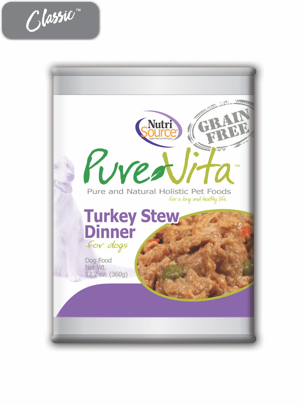 Pure Vita Turkey Stew Dog Cans