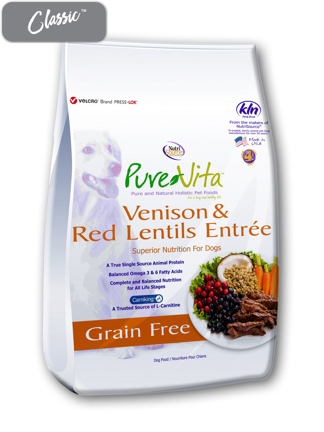 Pure Vita Venison and Red Lentils Dog Food
