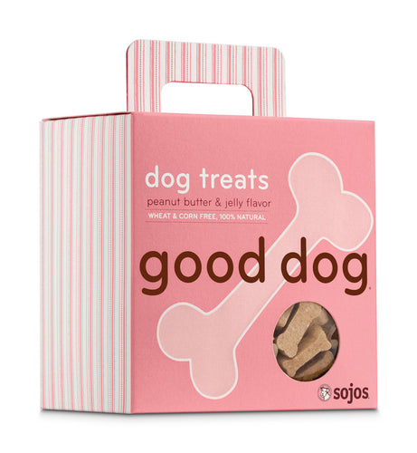 Sojos Good Dog Peanut Butter and Jelly Dog Treats