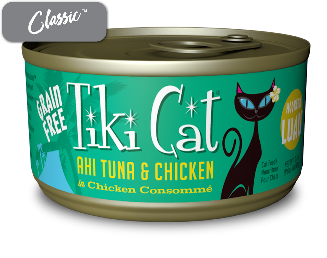 Tiki Cat Hookena Luau Tuna and Chicken Cat Cans