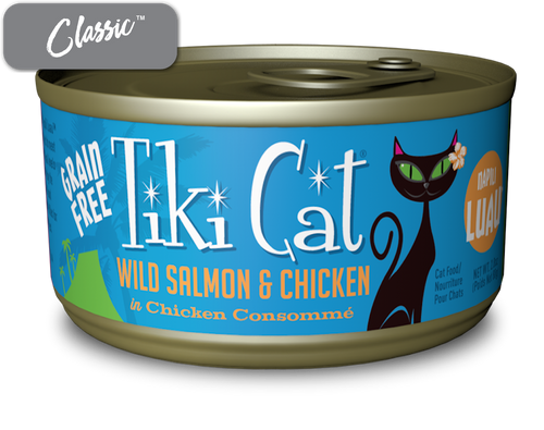 Tiki Cat Napili Luau Salmon and Chicken Cat Cans