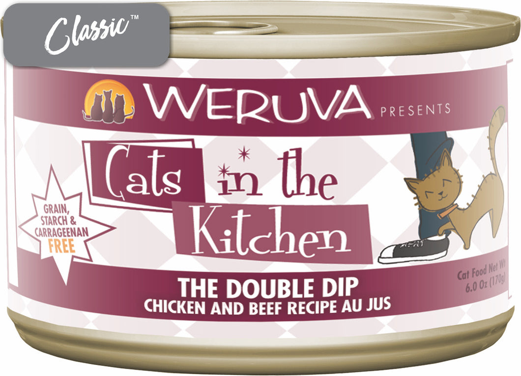 Weruva Cats In The Kitchen Double Dip Chicken and Beef Cat Cans