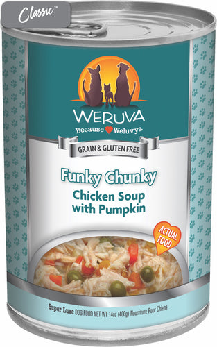 Weruva Funky Chunky Chicken Soup With Pumpkin Dog Cans